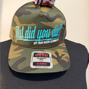 NWT Off-Road Vixens But did you Die? Camo Hat